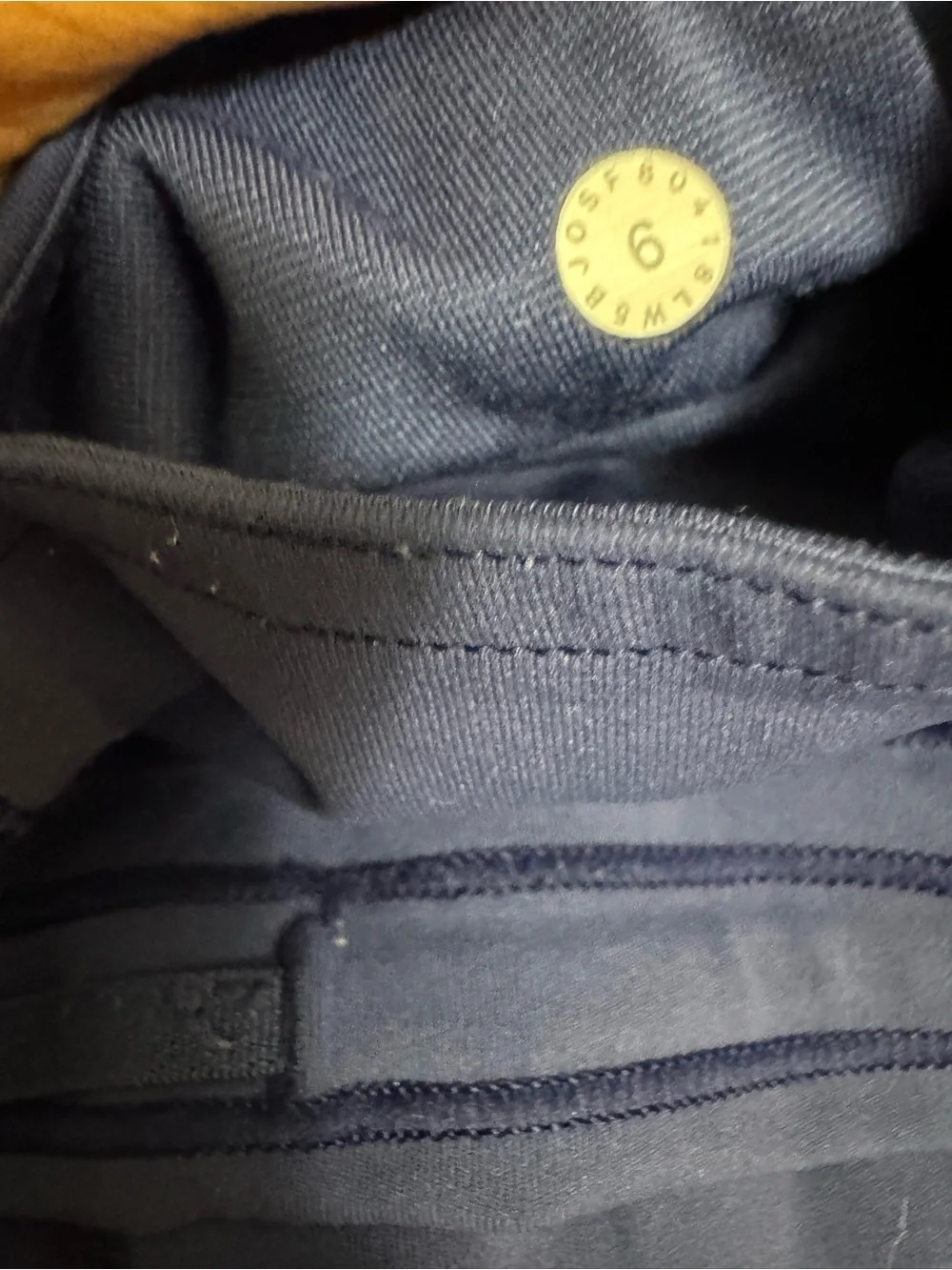 lululemon athletica Navy Blue Women's Pants with Size Button Detail
